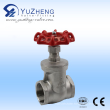 Stainles Steel Thread Gate Valve with Blue Handle Wheel